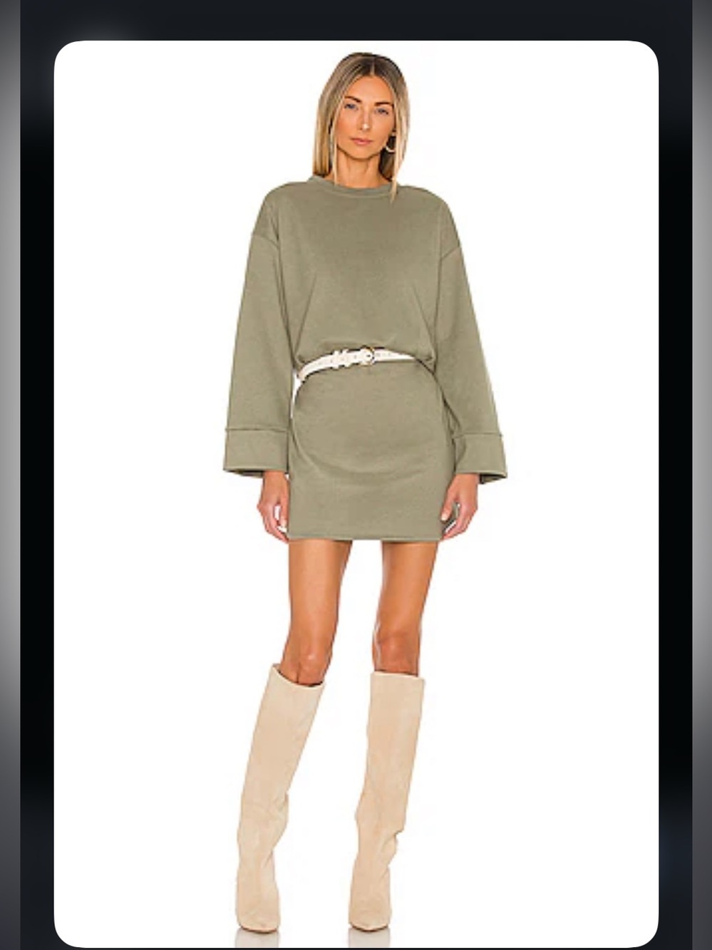 Nwt
Line & Dot Olive green
Novah Mini Dress revolve party $130 rare summer